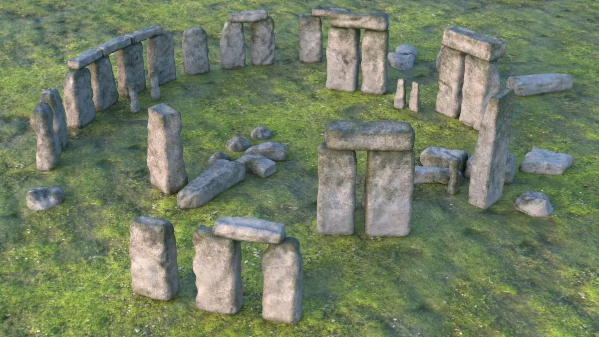 Stonehenge PBR 3D model