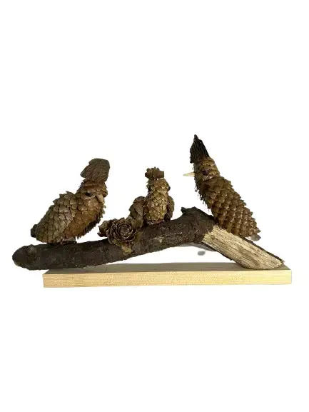 Decorative Pine Cone Art Sculpture  PBR Textured 3D Printable Low-poly 3D model