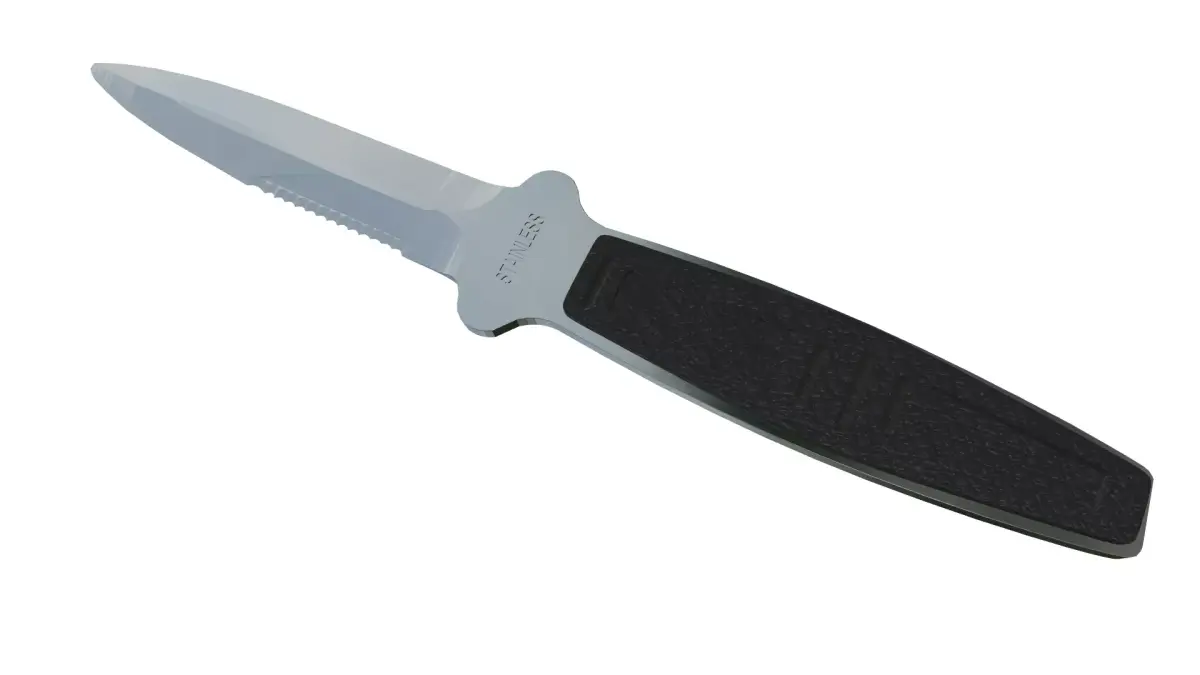 Low Poly Stainless Steel Tactical Combat Knife  Low-poly 3D model