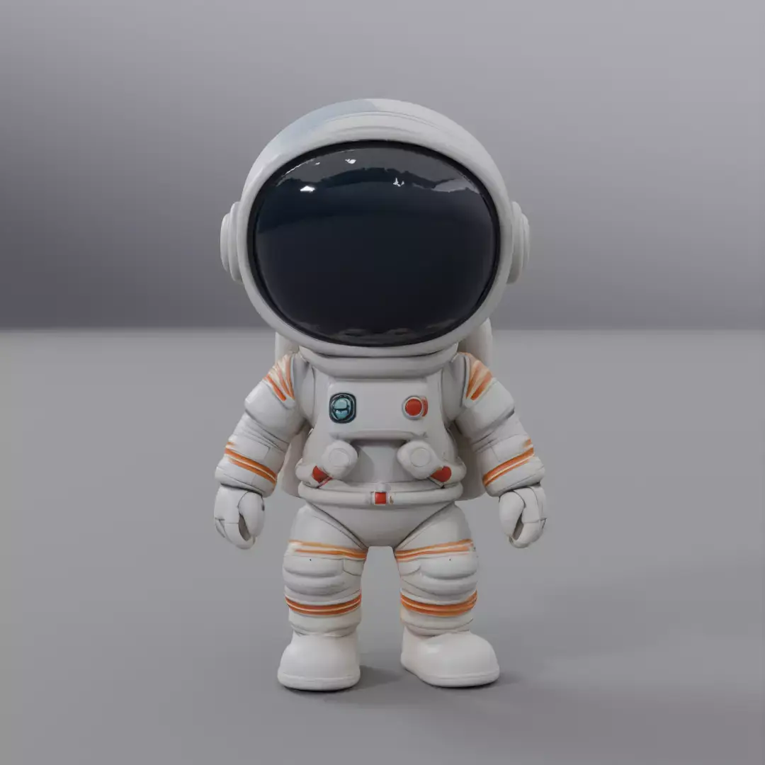 cartoon astronaut 3D model order
