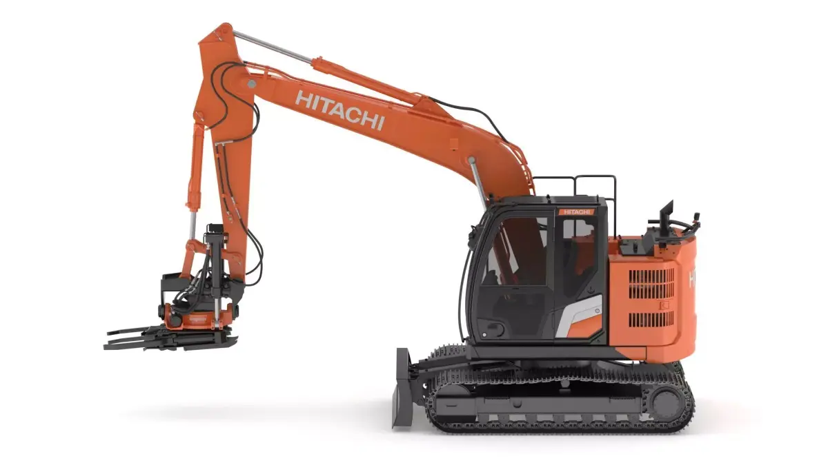 Hitachi Excavator ZX135-7 With Custom Arm 3D model