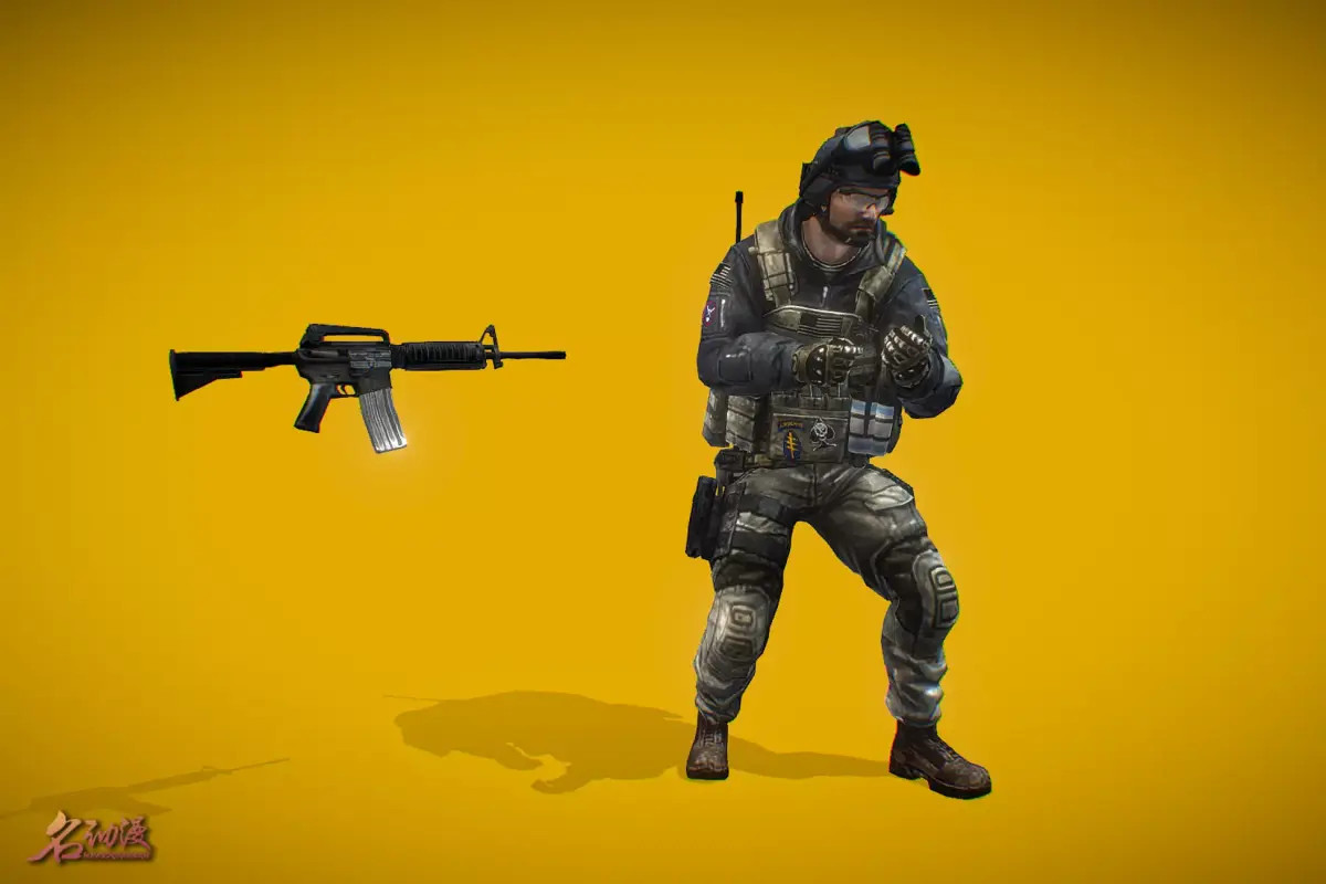 Battle Royale Soldier 2 Low-poly 3D model