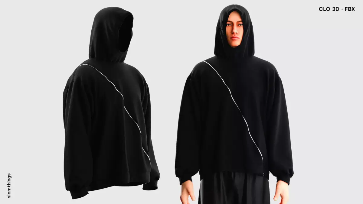 FREEBIE Minimal Tech Hoodie Free 3D model