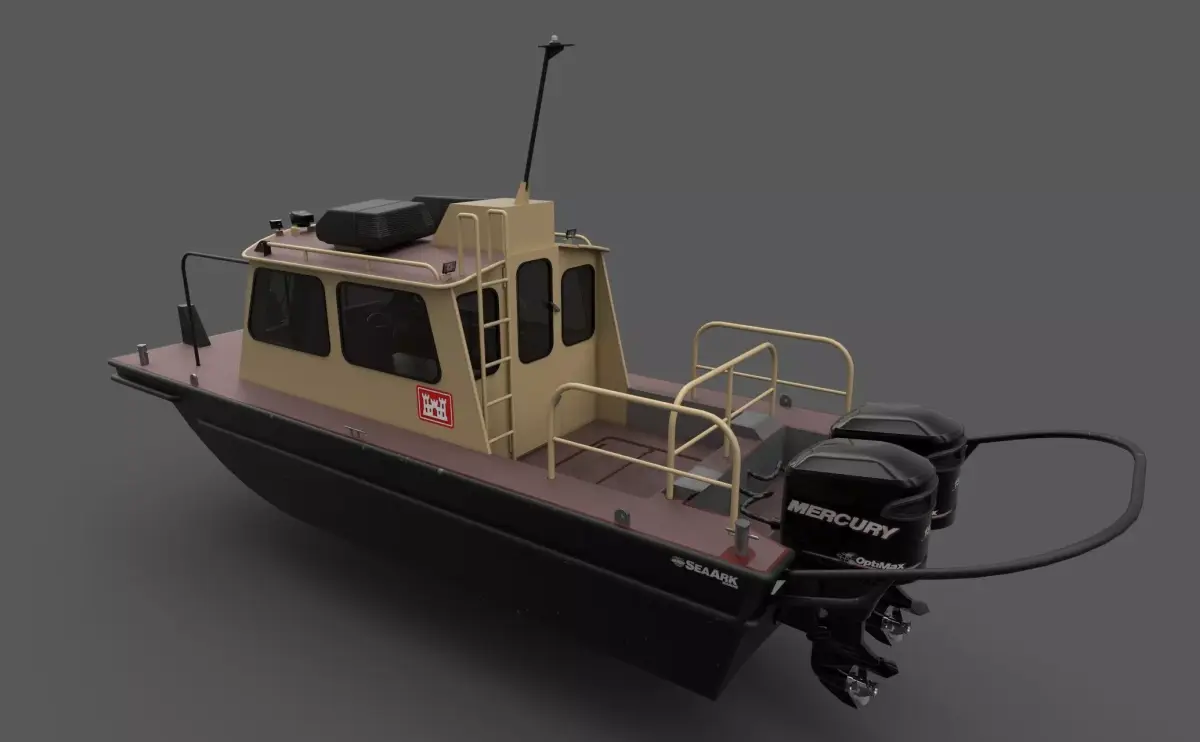 Sea Ark Little Giant  Low-poly 3D model