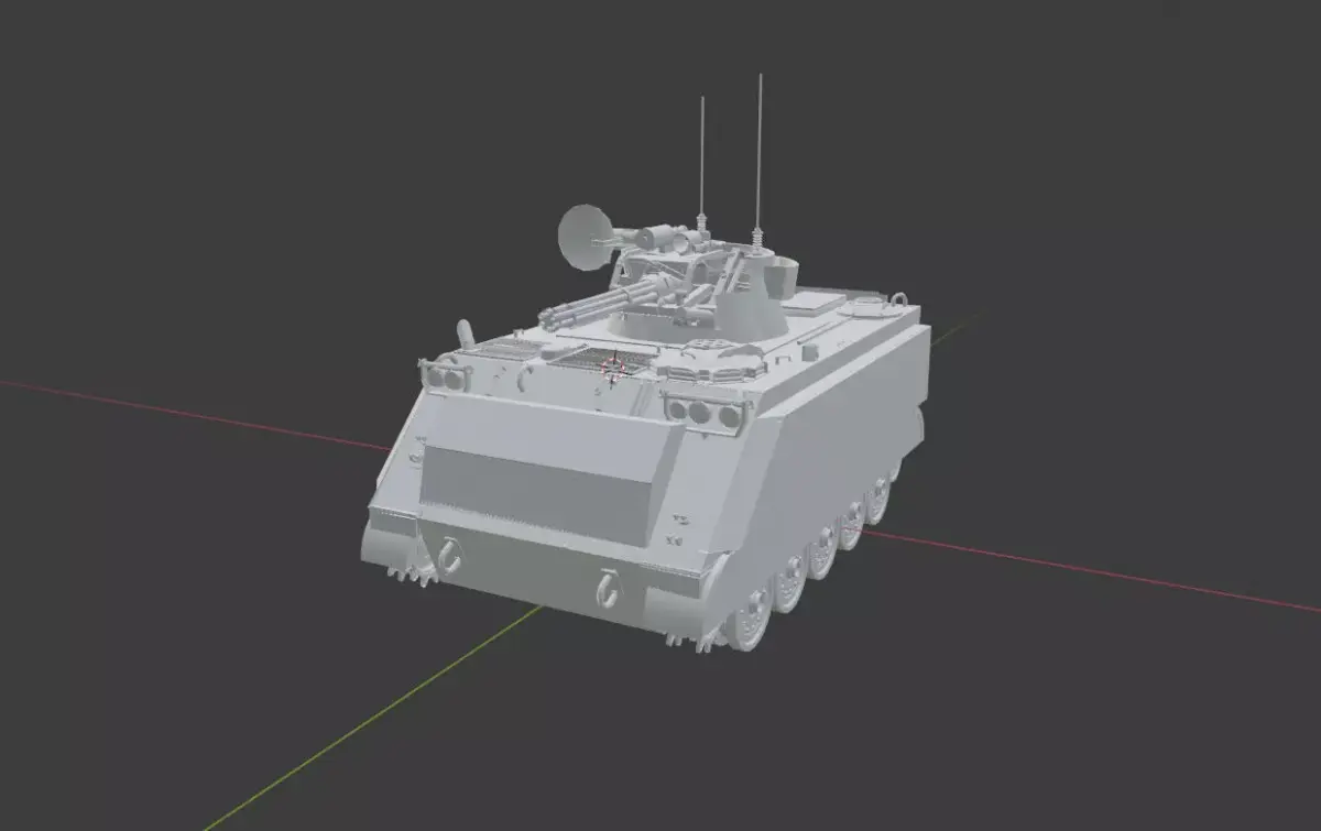 M163 Vulcan Air Defense System Free 3D model