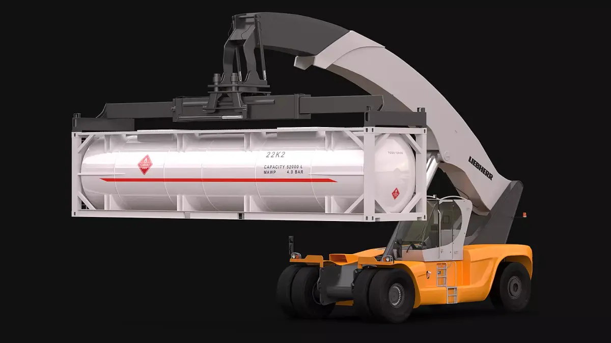 LRS 645 and ISO Tank Container 3D model