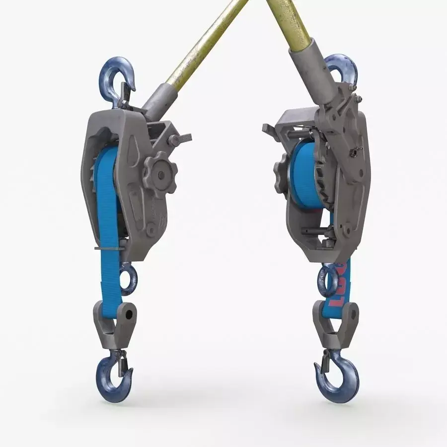 Winch lifting device 3D model