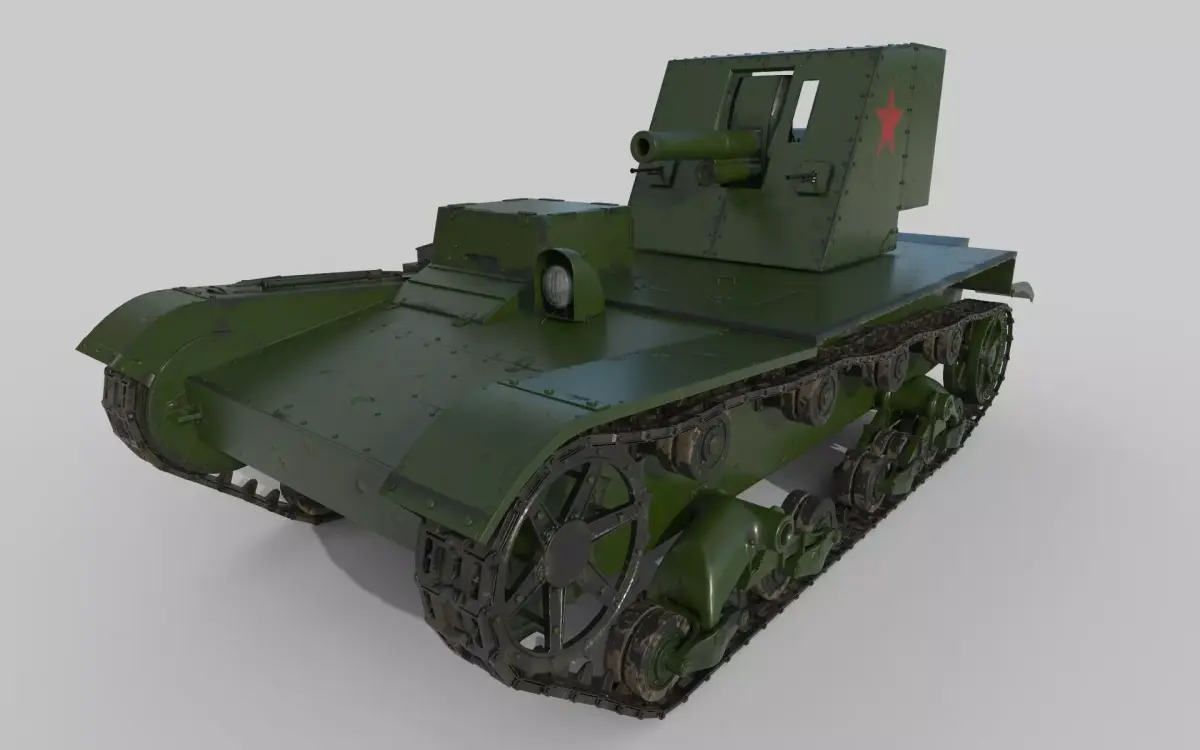 Su-26 russian tank 3D model