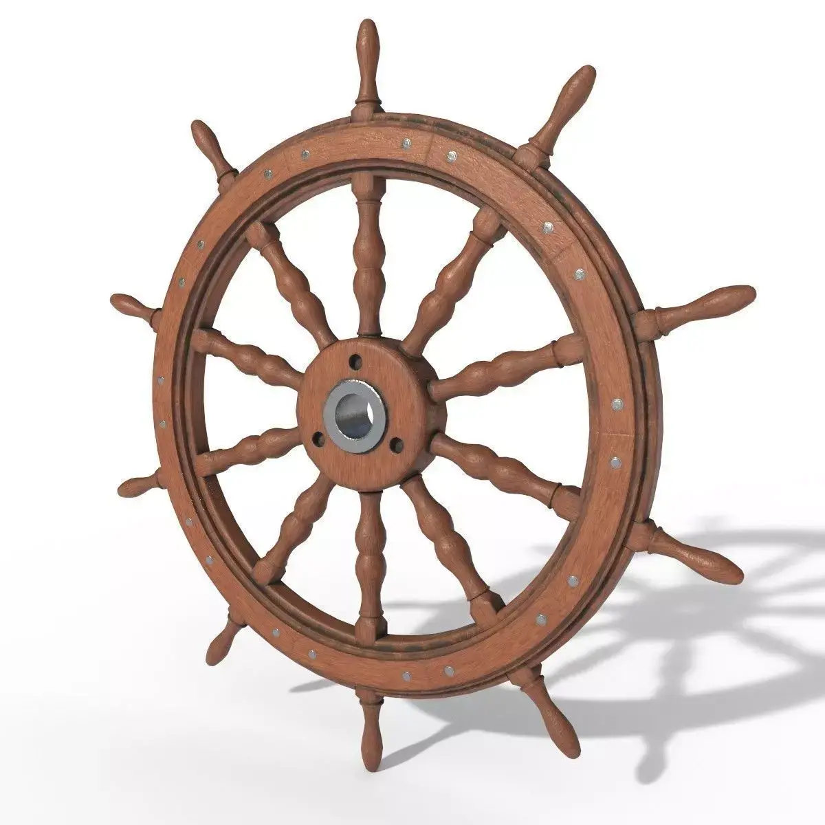 Hand Wheel of ships PBR low poly Low-poly 3D model