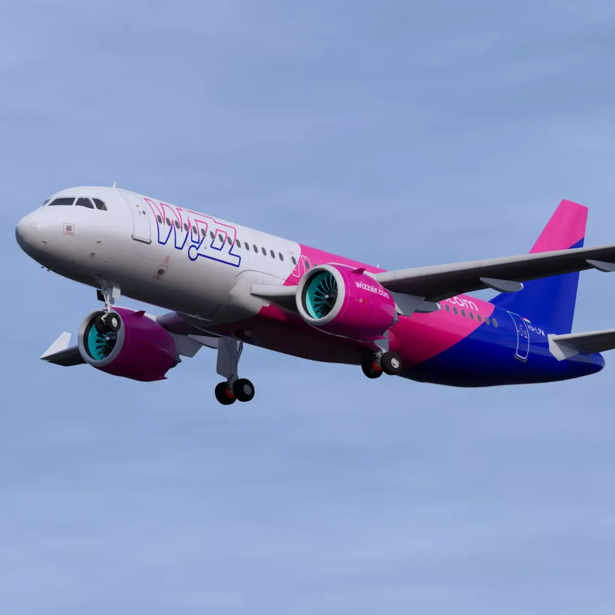 WizzAir A320neo 3D model