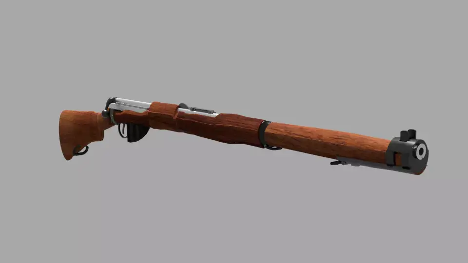 Lee-Enfield Rifle Mk 1 Low-poly 3D model