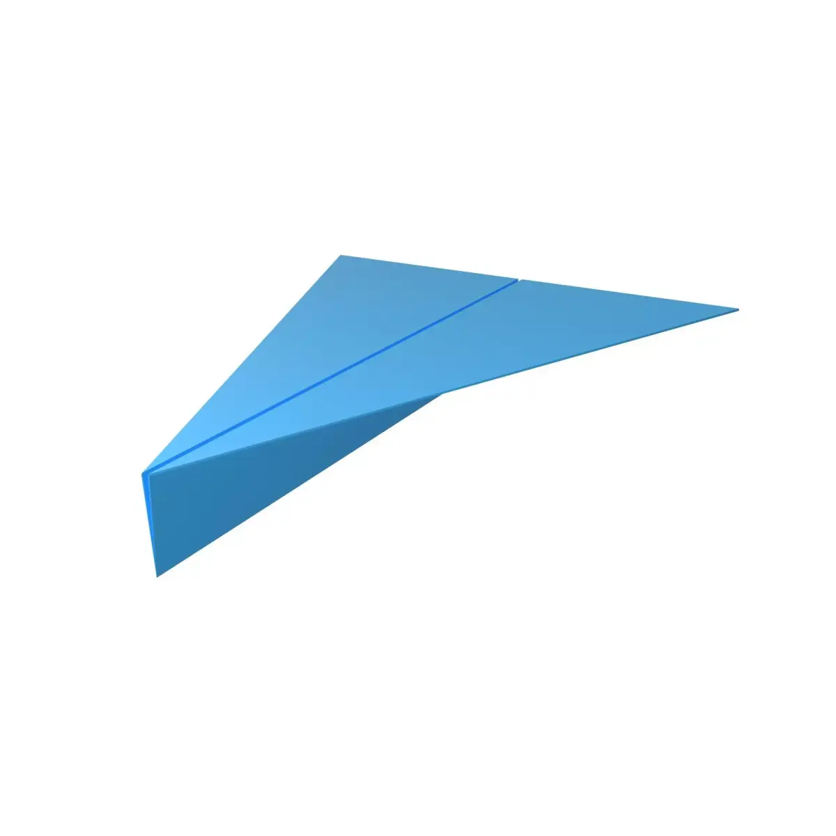 Paper Plane v4 007 Low-poly 3D model