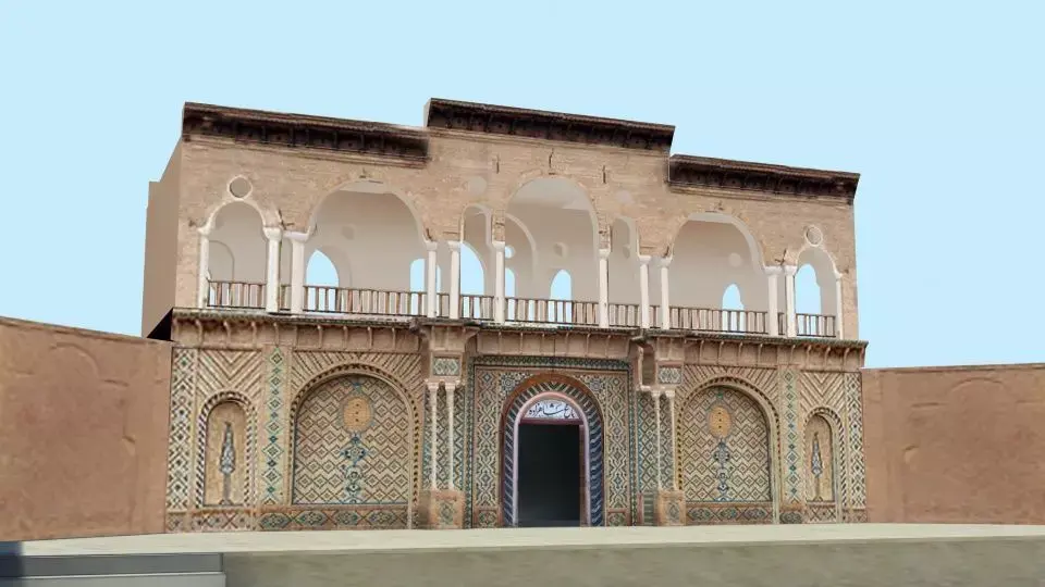 Shahzadeh Mahan Historical Garden Low-poly 3D model