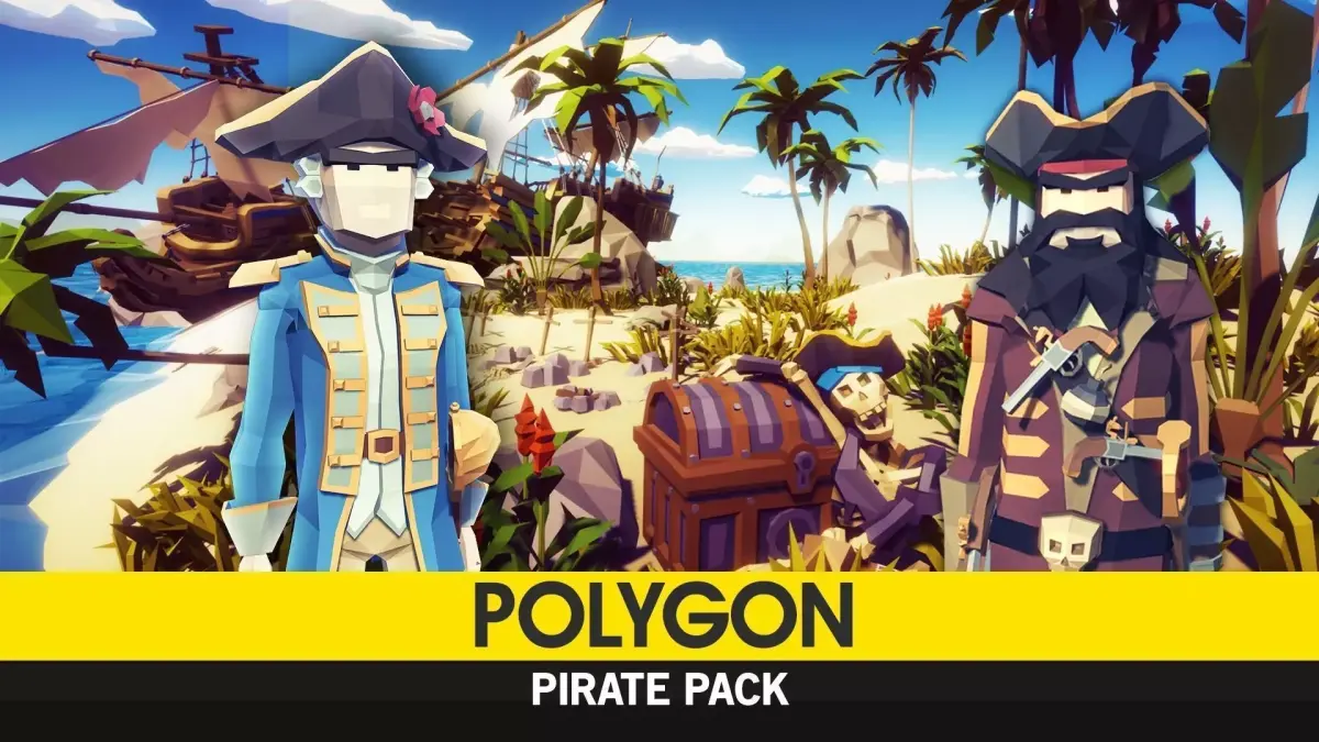 POLYGON - Pirate Pack Low-poly 3D model