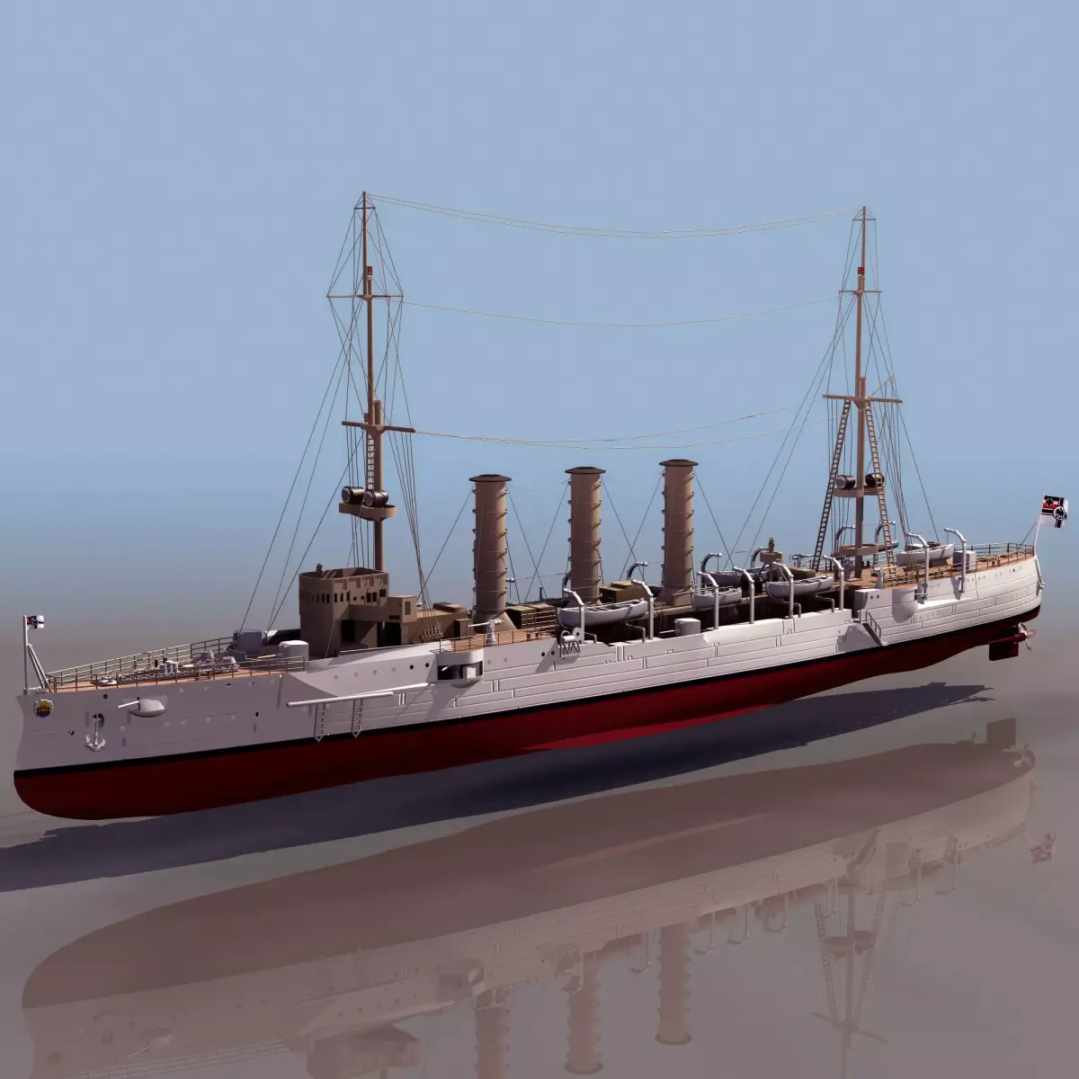 EMDEN britannia warship - britannia warship 3D model
