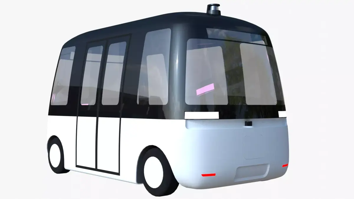Muji Gacha autonomous minibus 3D model