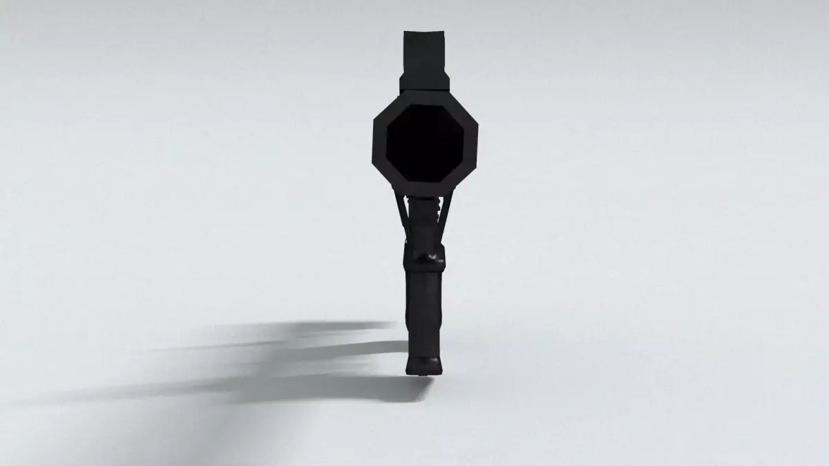 laos Game Gun Concept Low-poly 3D model
