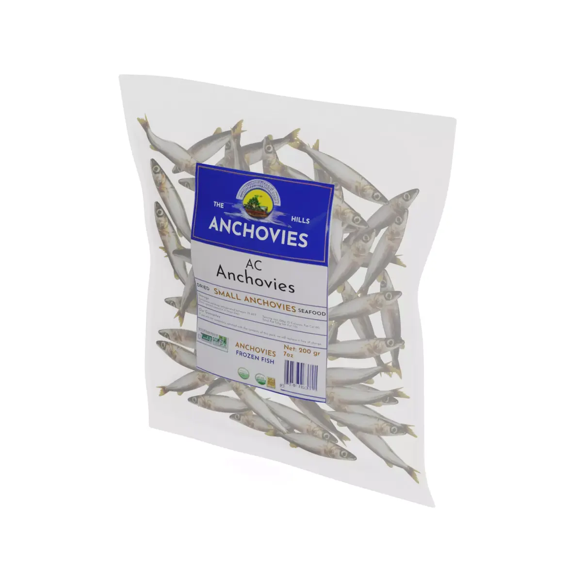 Dried fish and seafood Dried Anchovies 3D model