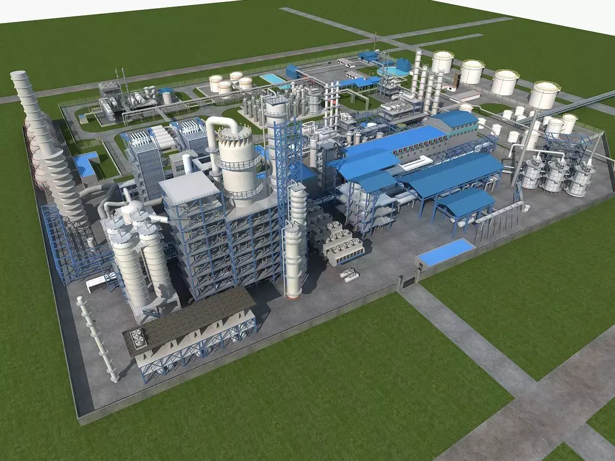 Chemical Plant 2 3D model purchase