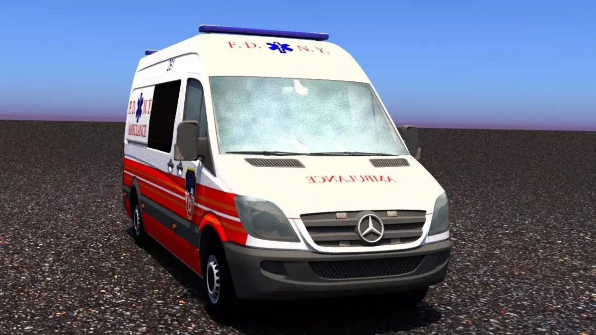 Mercedes Benz Sprinter 311 CDI New York City Ambulance 3D model