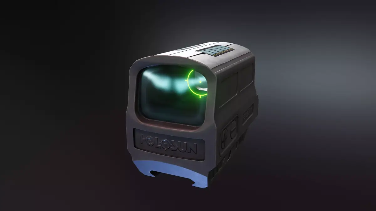 Holosun HS512GD Reflex Sight Low-poly 3D model