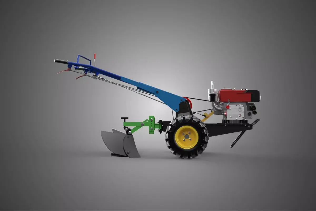 POTATO MIDDLE BUSTER FURROWER PLOW PLOUGH TRACTOR POWER TILLER 3D model