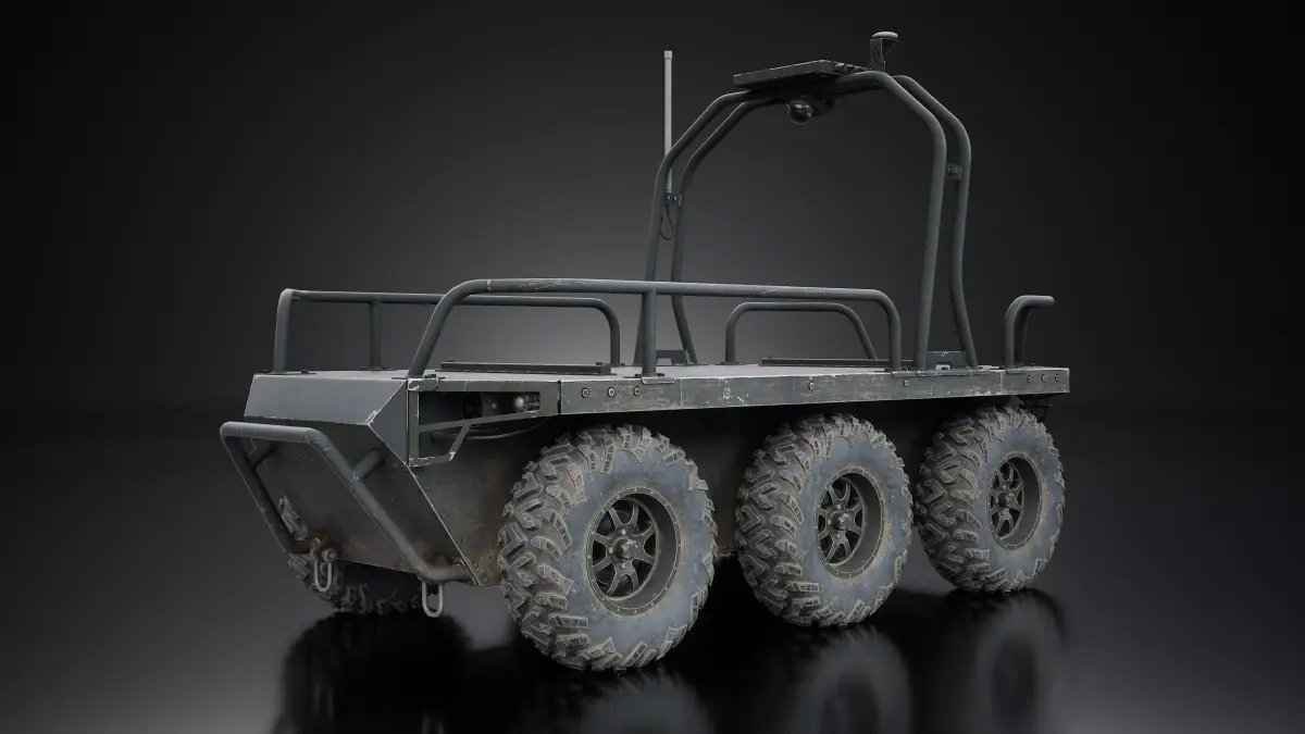Ratel H UGV Game Ready Low-poly 3D model