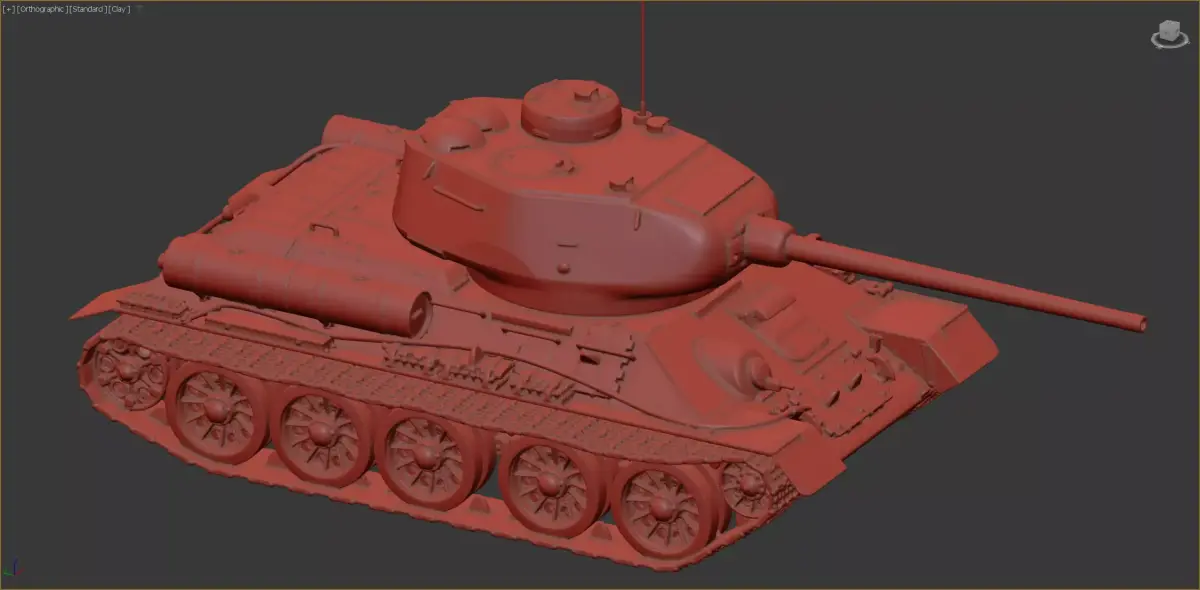 T-34-85 Free 3D print model