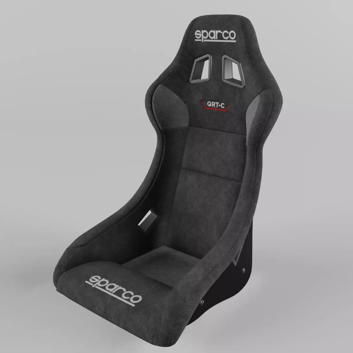 Racing Seat Sparco QRT-C CARBON Suede Black 3D model