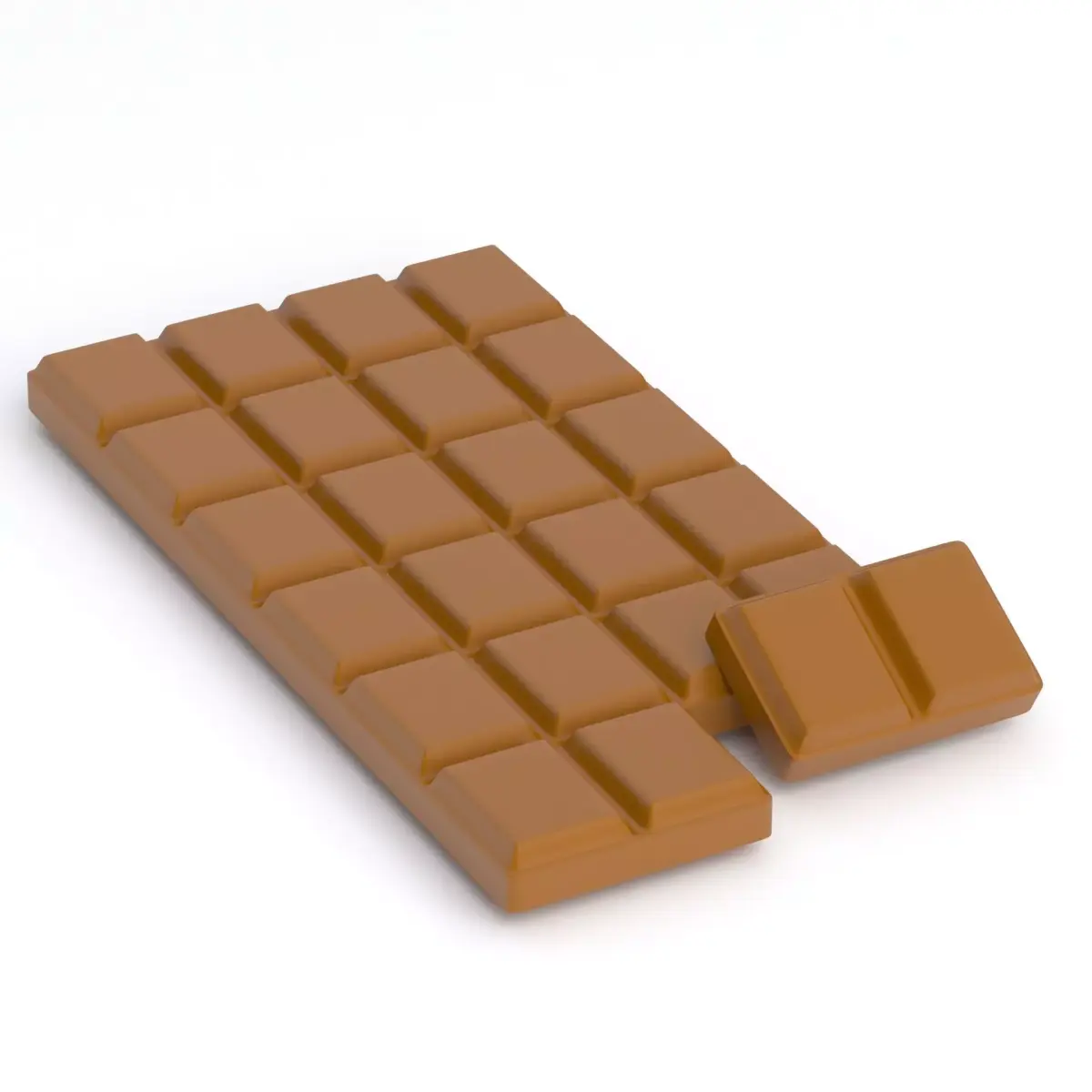 chocolate bar 01 3D model