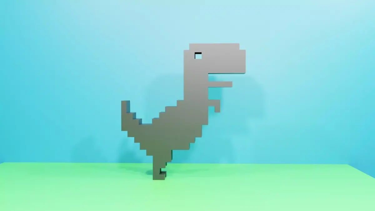 google game dinosaure Free low-poly 3D model