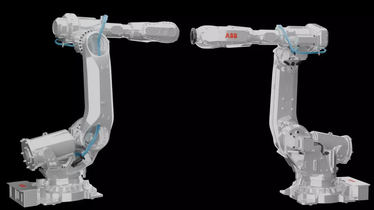 ABB IRB 6790 Heavy-Duty Industrial Robotic Arm 3D model