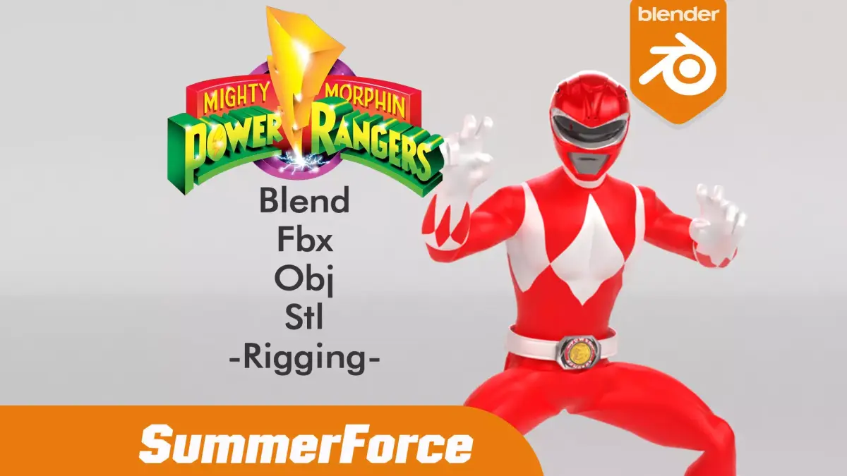 Red Ranger - Power Ranger 3D model