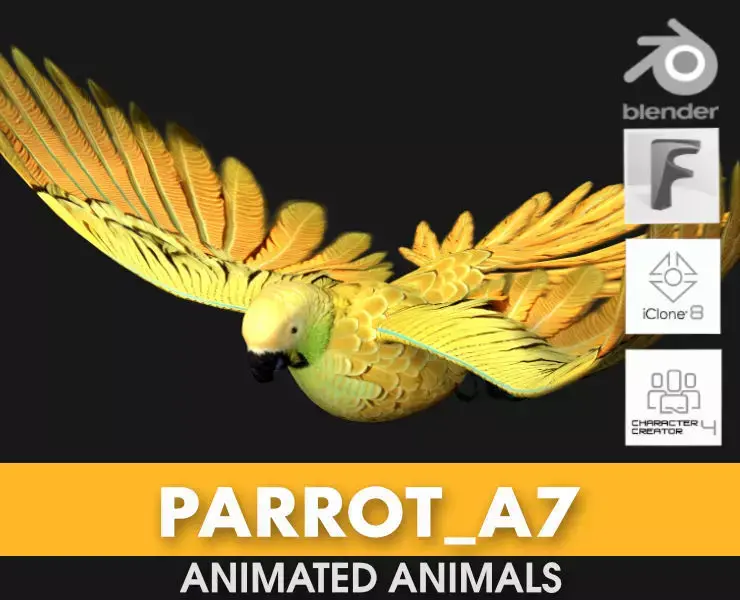 Parrot A7 3D model