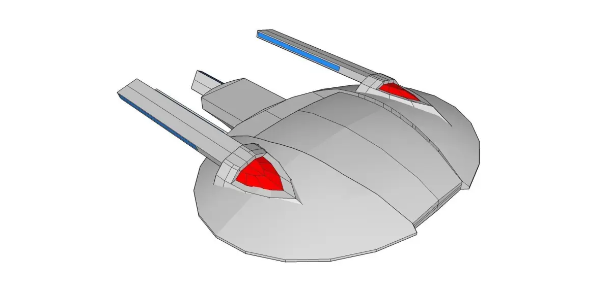Four-Nacelled Concept Free low-poly 3D model