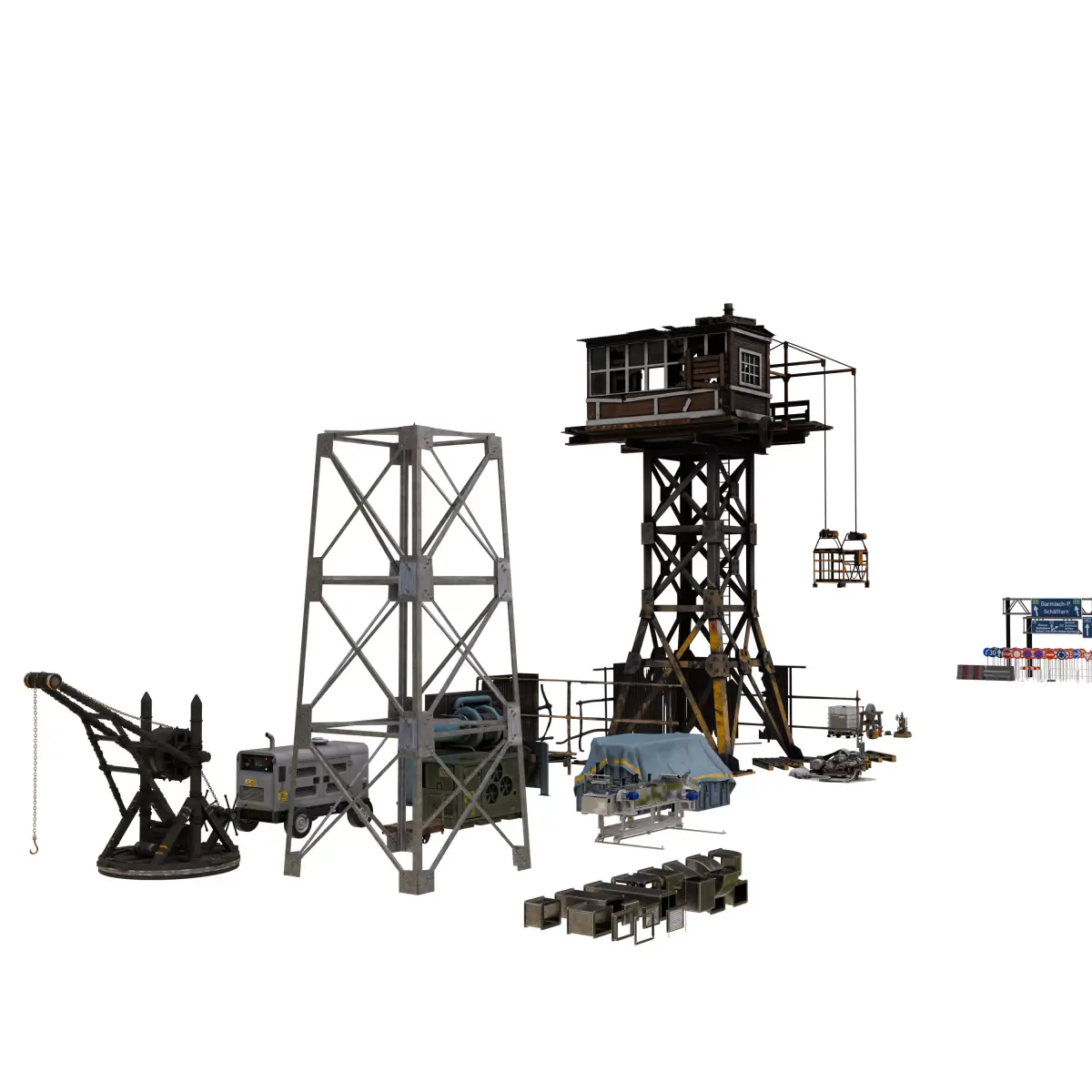 Construction  Mega Pack 40 Assets 3D model