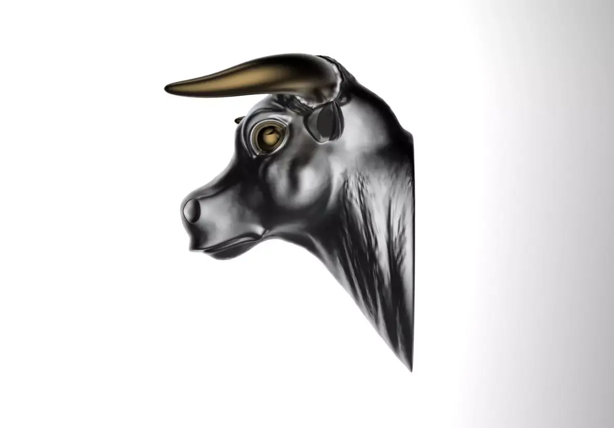 Bull Head Low-poly 3D model