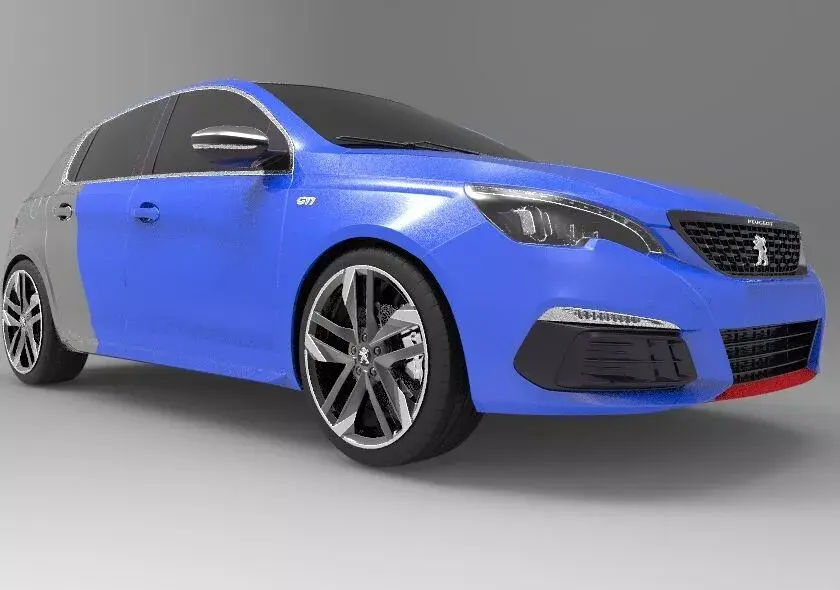 Peugeot 308 GTI 2017 3D model