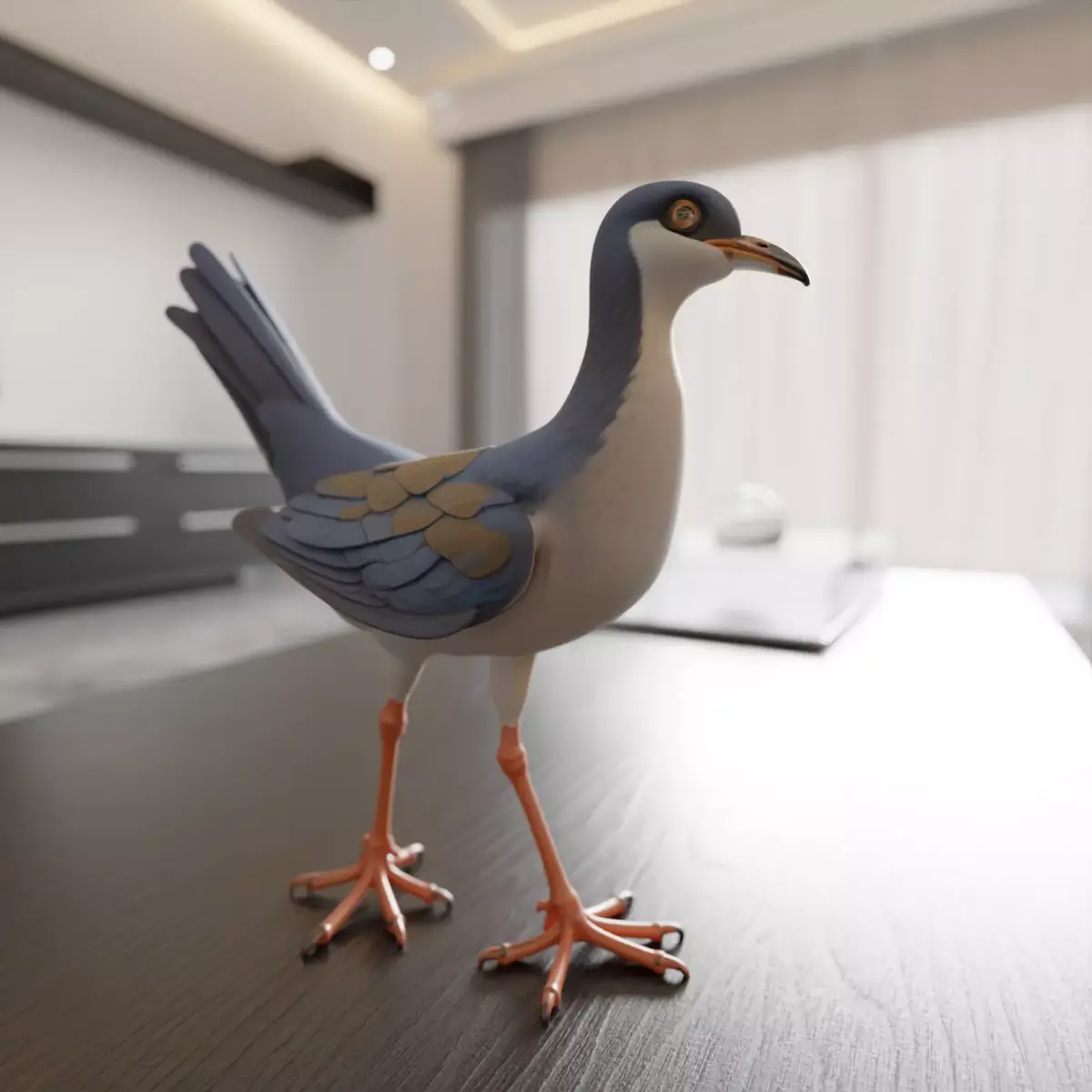 pigeon 3D print model
