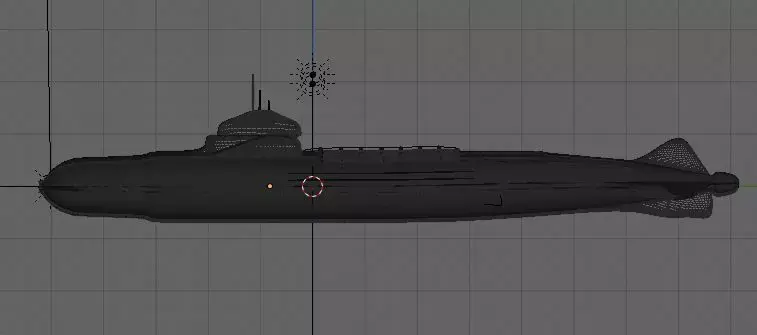 submarine 3D model