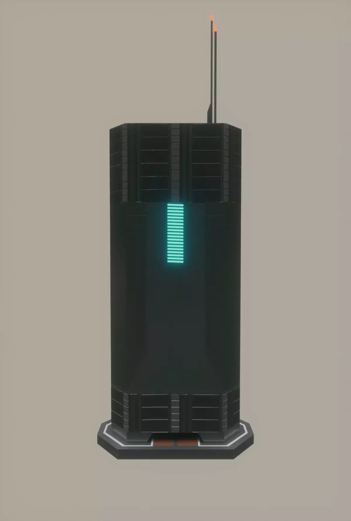 Sci-Fi Building - A1 Low-poly 3D model