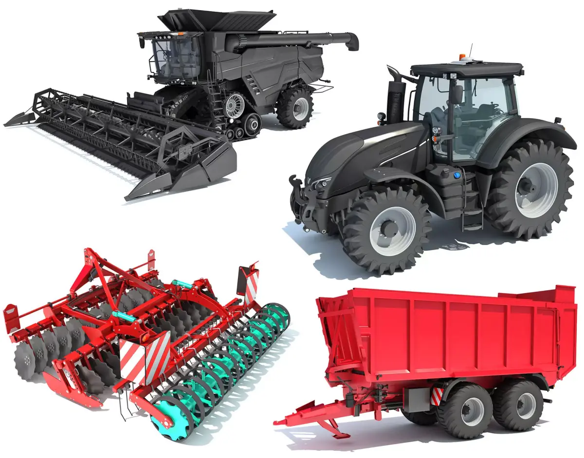Farm Equipment Collection 3D Model Pack buy