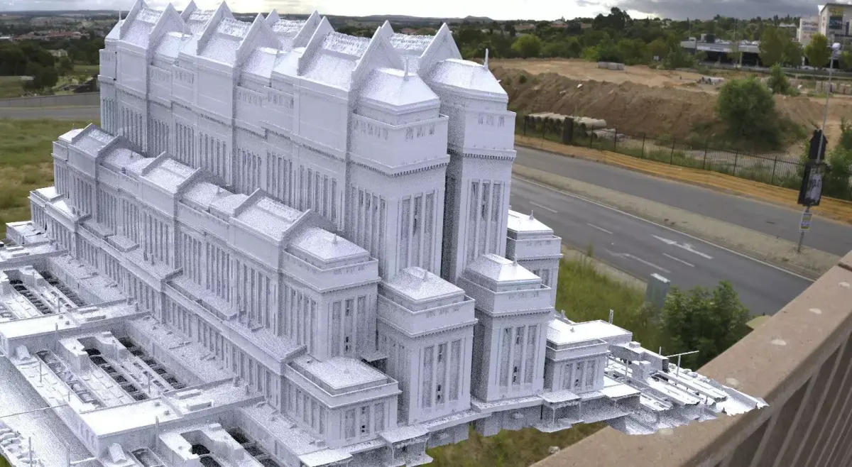 Train Station City capital 3D model