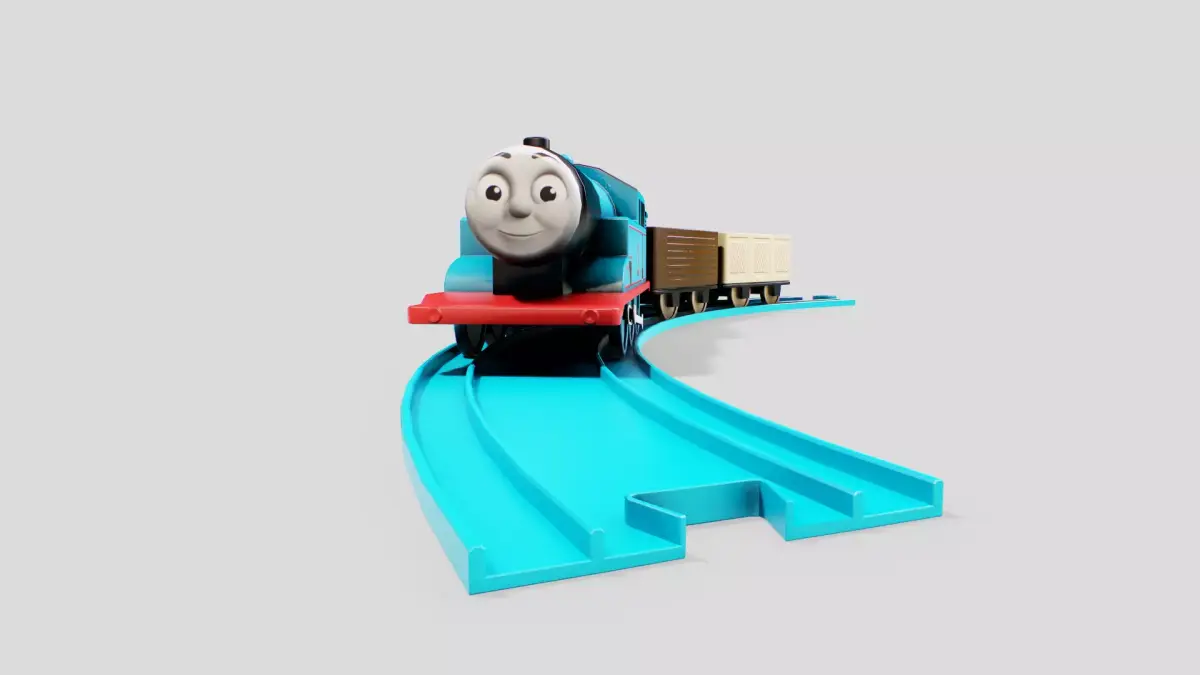 Train Toy Low-poly 3D model purchase
