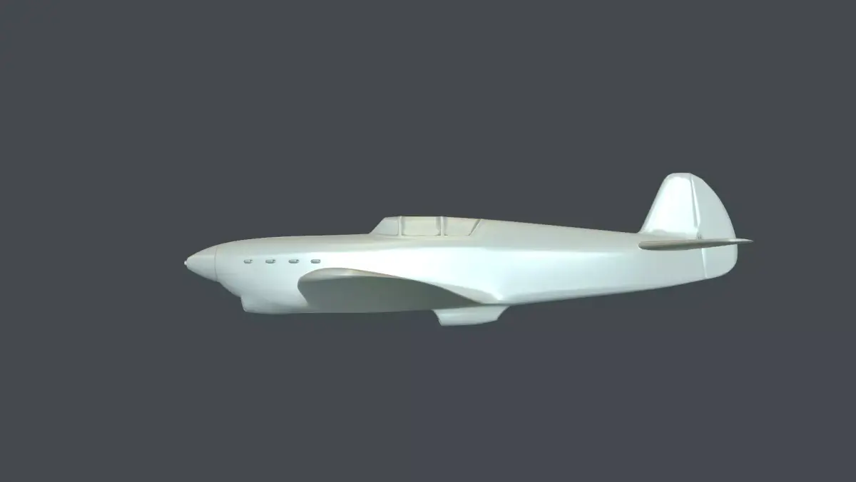 Yak-1 fighter model for 3D-printing 3D print model