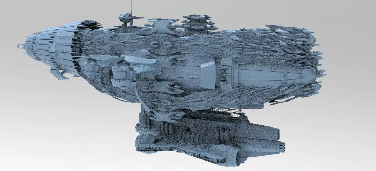 Gilgamesh airship 1 3D model