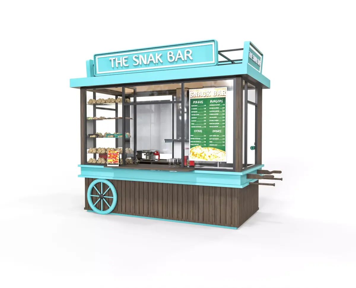 Snack Bar Model Low-poly 3D model