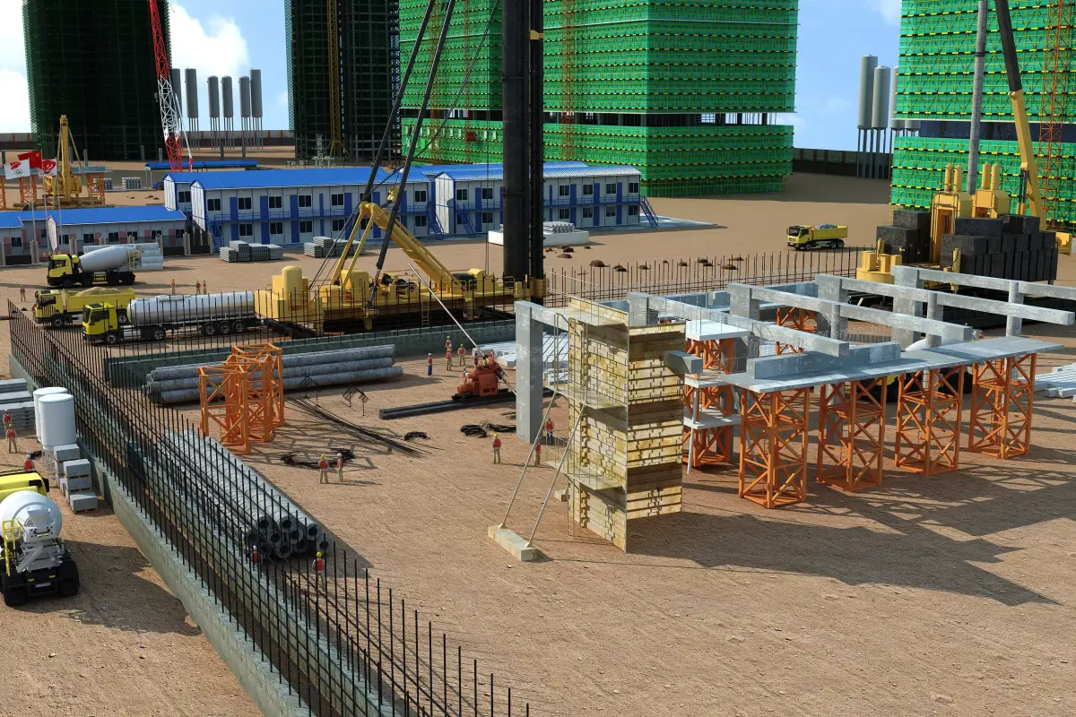 Construction Site 3D model 2