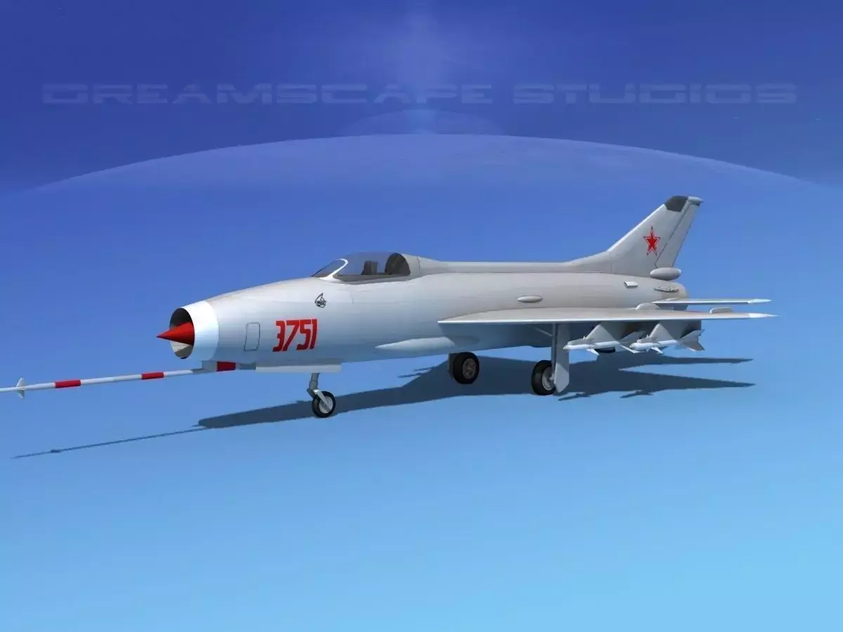 MIG-21 Fishbed V01 3D model