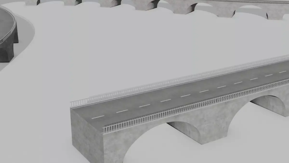 Bridge 3D models Low-poly 3D model